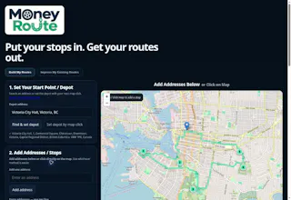 MoneyRoute Route Builder gallery image