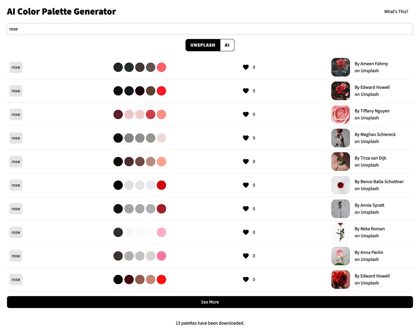 AI Color Palette Generator media 1