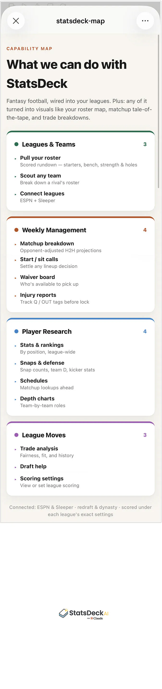 StatsDeck — Smarter Fantasy Football screenshot 3