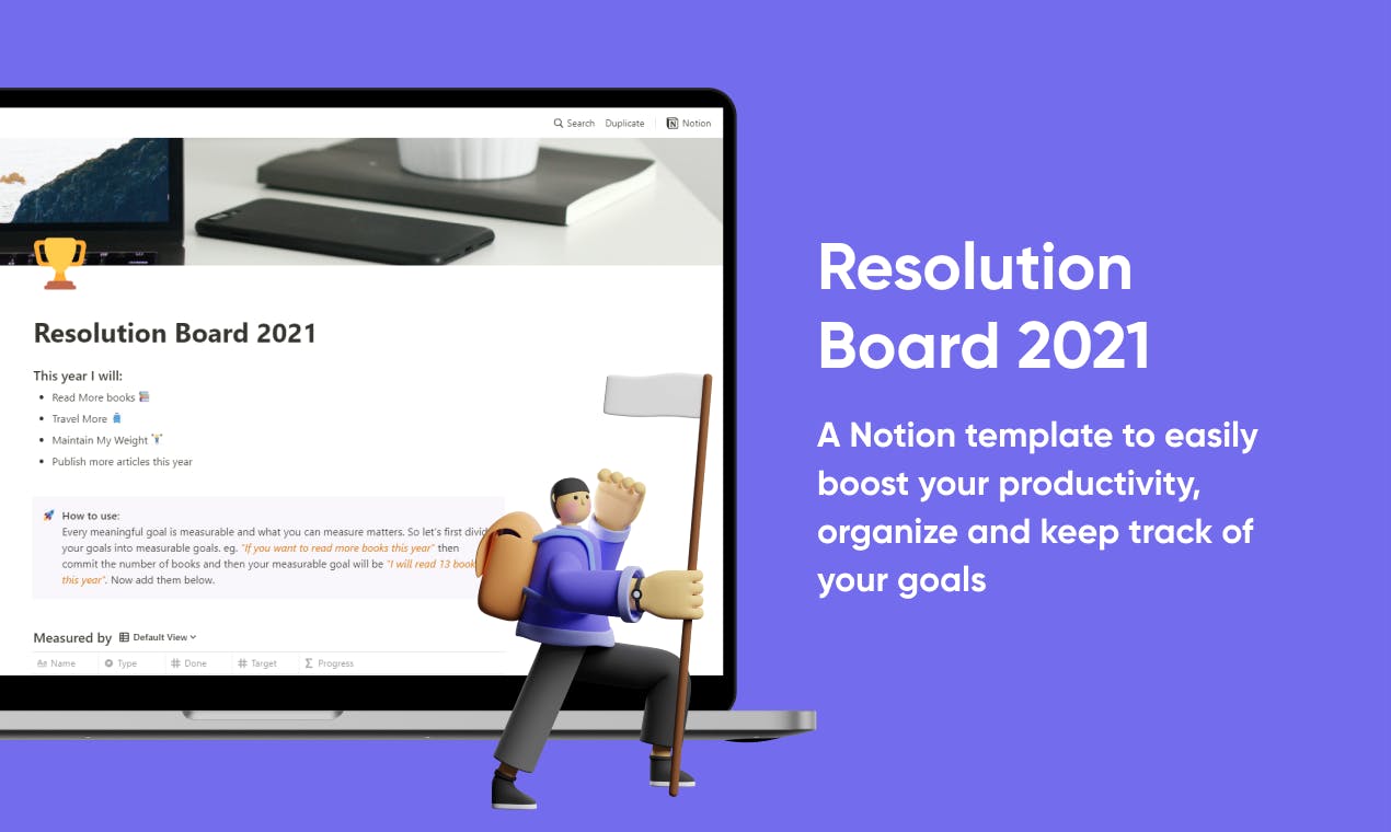 Resolution Board Notion Template To Manage All Your 21 Goals Product Hunt