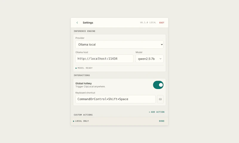 ClipLocal screenshot 2