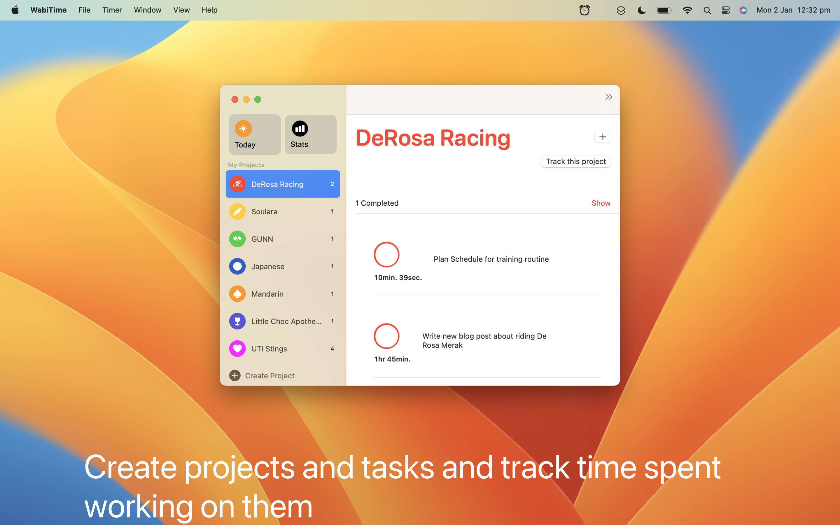 wabitime - MACOS 및 iOS 용 시간 추적 생산성 앱 미디어 5