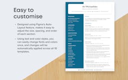 CV & Resume Template Bundle - Figma Kit  media 3