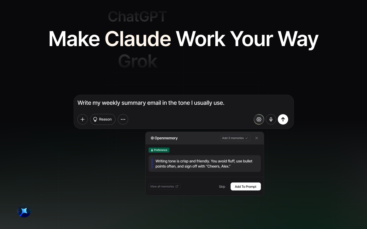 OpenMemory Chrome Extension - Synchroniseer geheugen over AI's zodat ze verder gaan waar je was gebleven. media 6