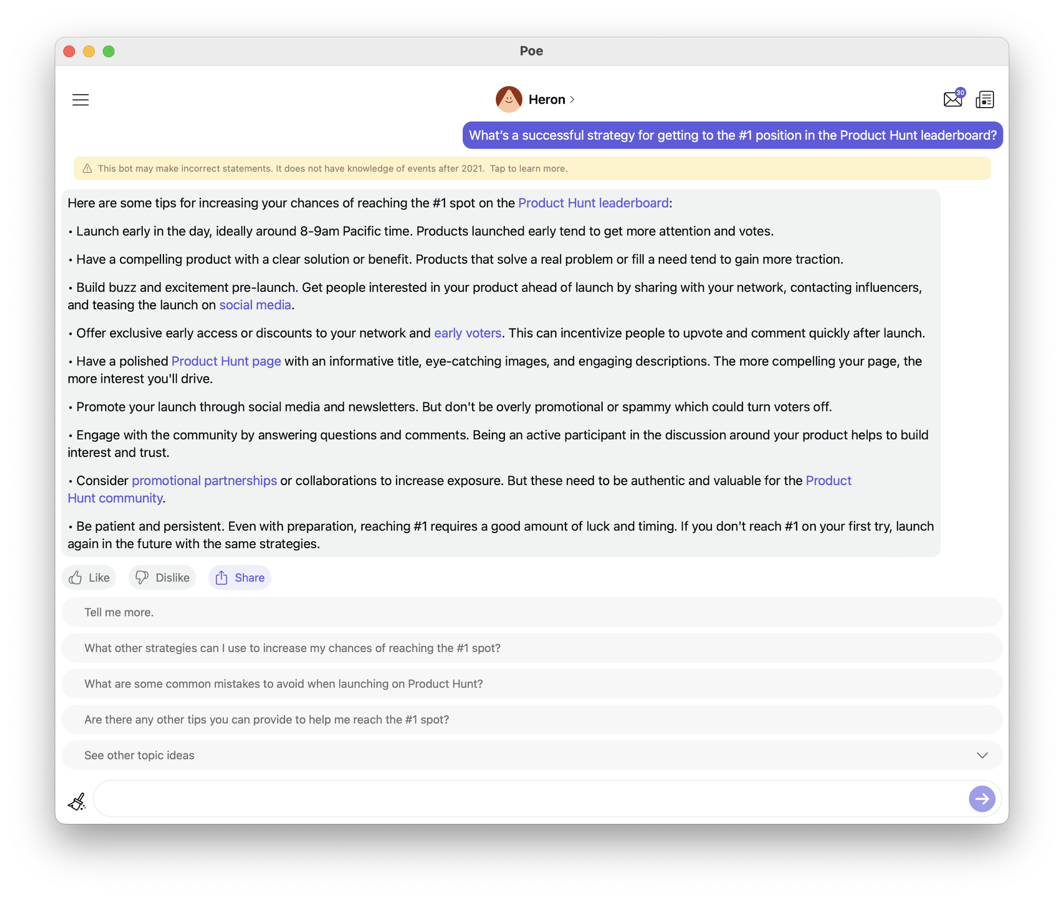 Poe - Chat AI rápido y útil de Quora media 2