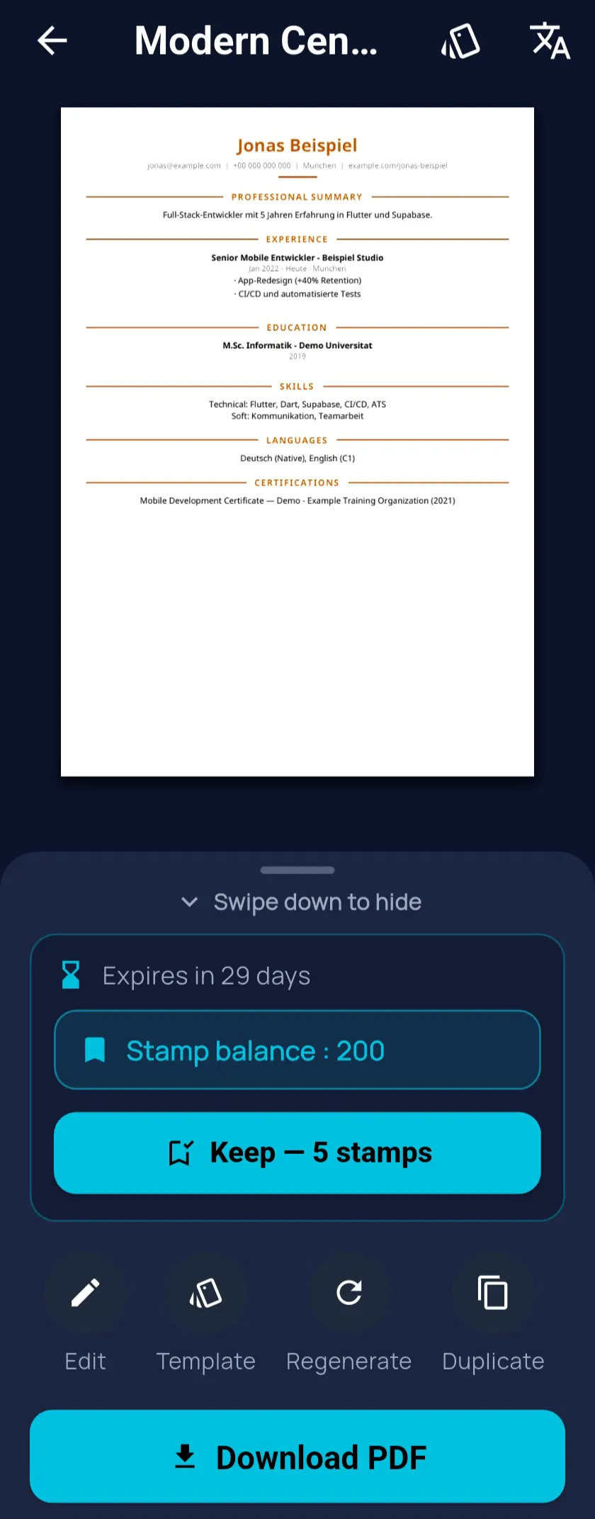 HireSnap — AI Resume & CV Builder gallery image