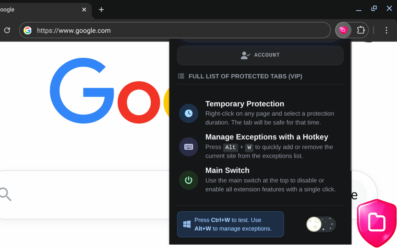 Média DefendTab: ne fermez pas mon onglet / Tab enregistrer - DefendTab est un protecteur d'onglet intelligent - Chrome Web Store 4