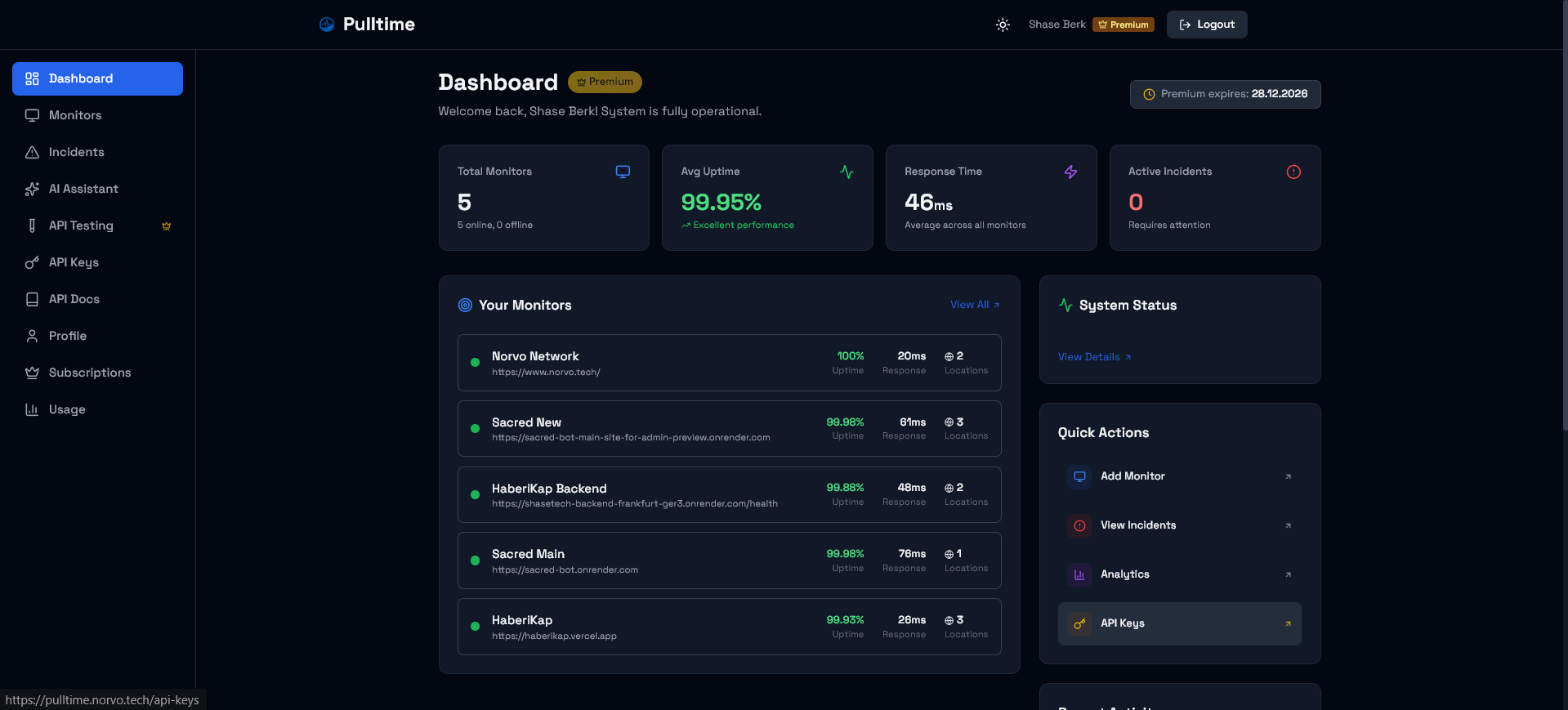 Pulltime - Screenshot 2 showing product features and functionality