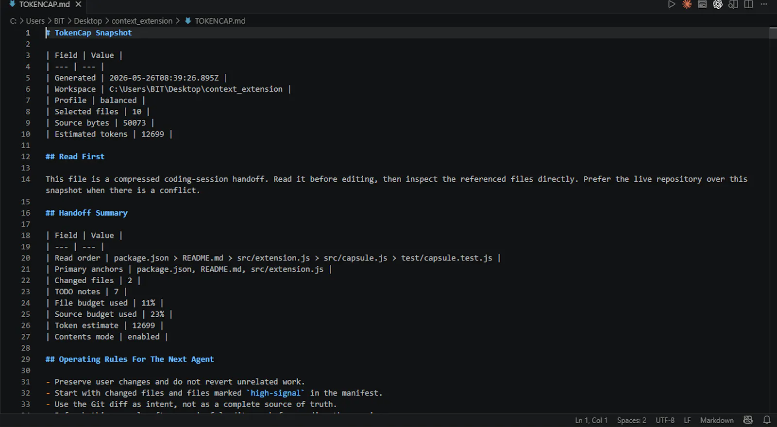 TokenCap screenshot 2