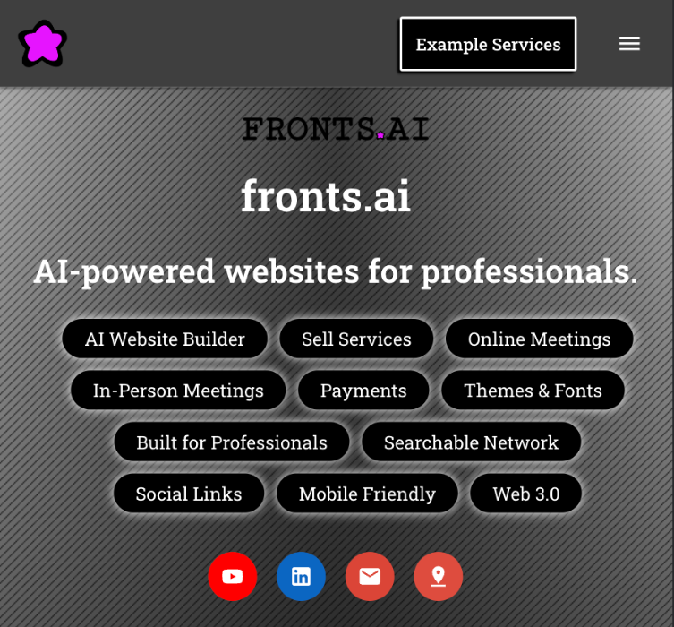 fronts.ai - AI网站构建器，日历，付款，搜索，网络提取器媒体3