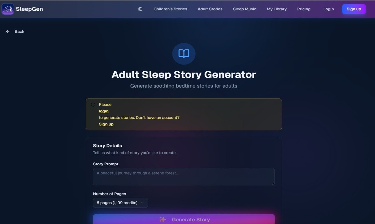 SleepGen - Screenshot 4 showing product features and functionality