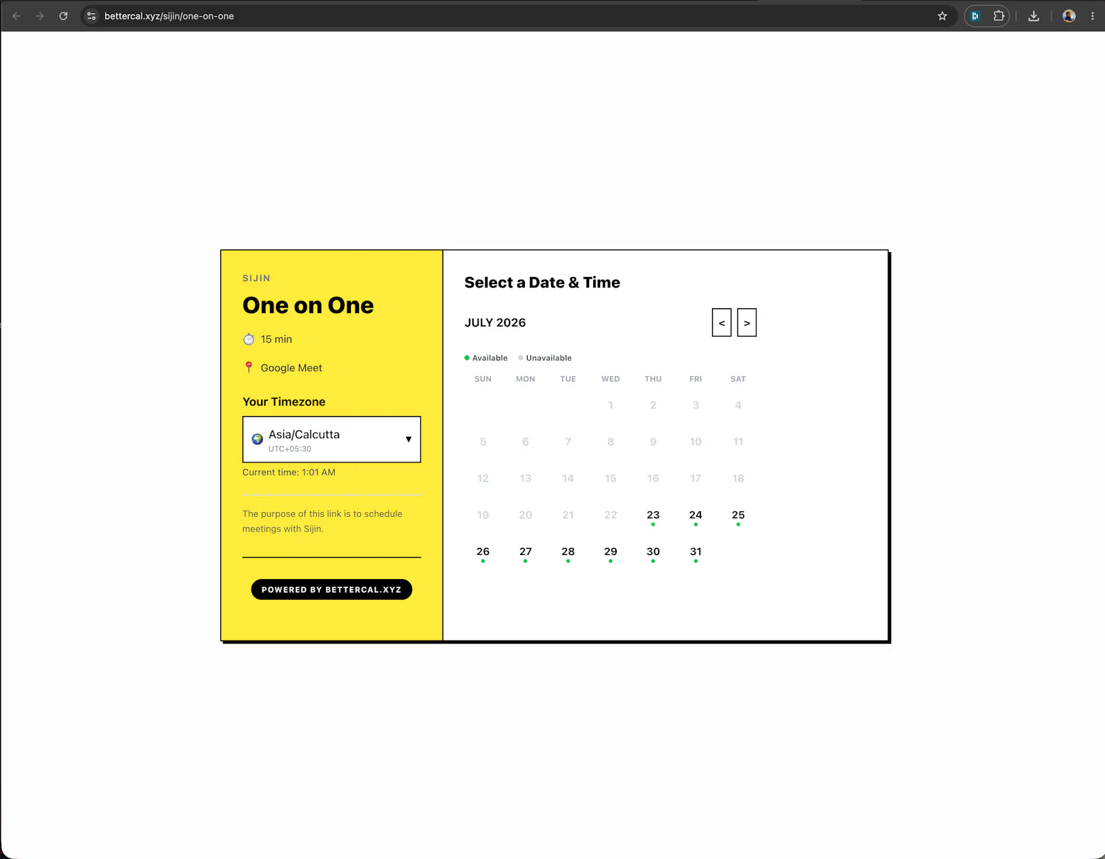 BetterCal screenshot 2