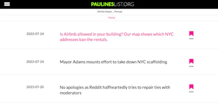 Pauline's List gallery image