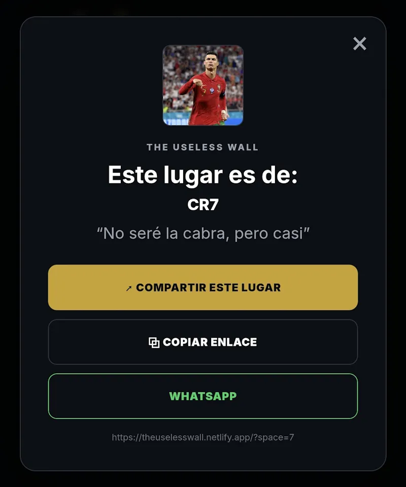 Tu lugar en Internet — The Useless Wall screenshot 1