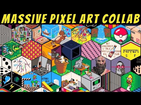 startuptile Everyone Draw-Infinite collaborative pixel art canvas