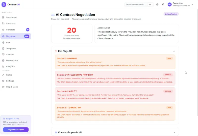 ContractAI screenshot 1
