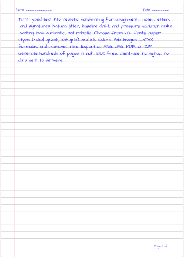 Text To Handwriting gallery image