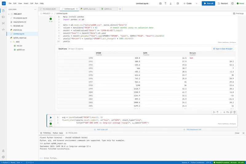 Fluent Notebook — Python in your browser screenshot 4