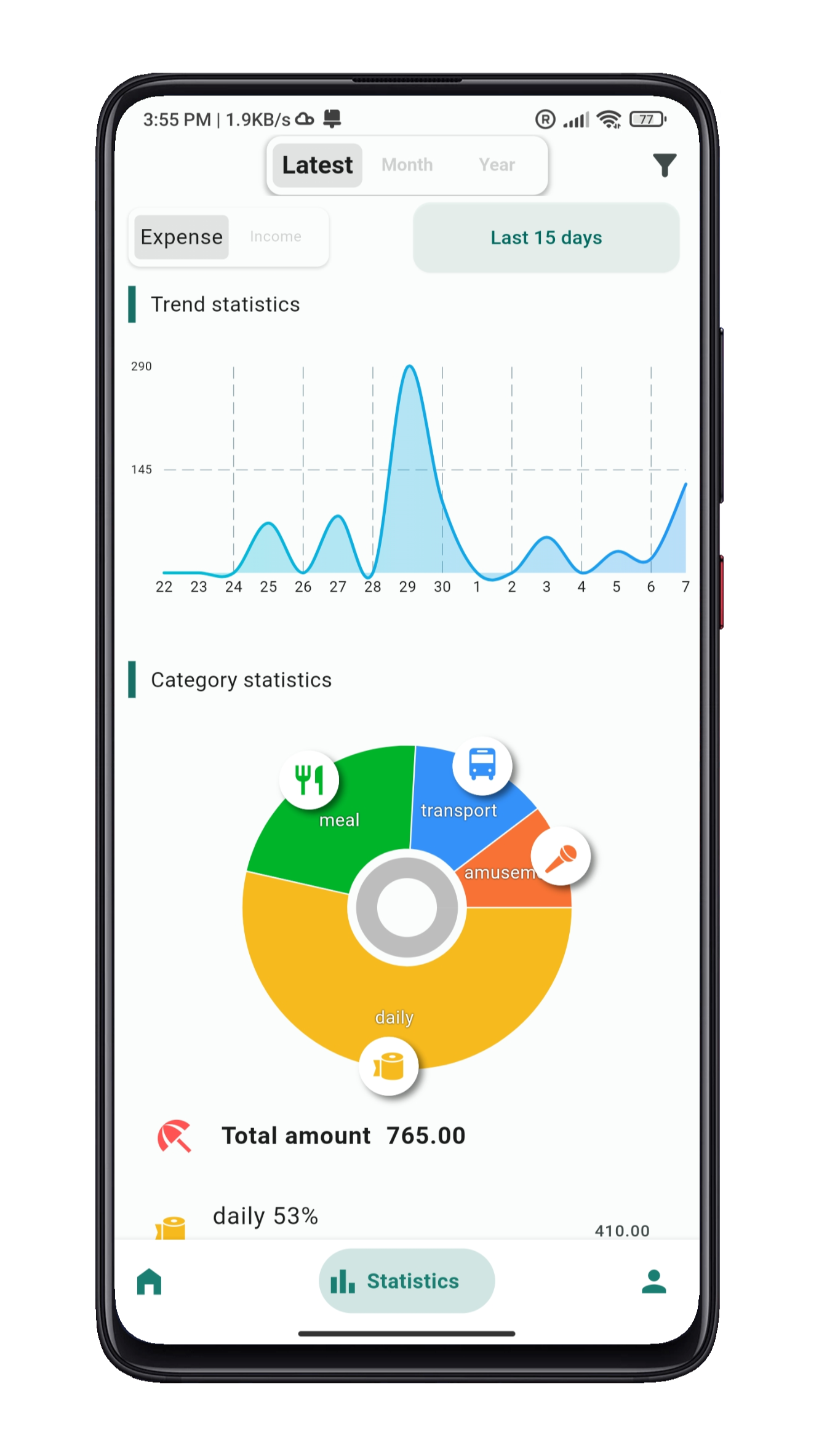 Media App SevenBill - Pengurus perbelanjaan dan aplikasi pelacak yang mudah dan mudah digunakan 4