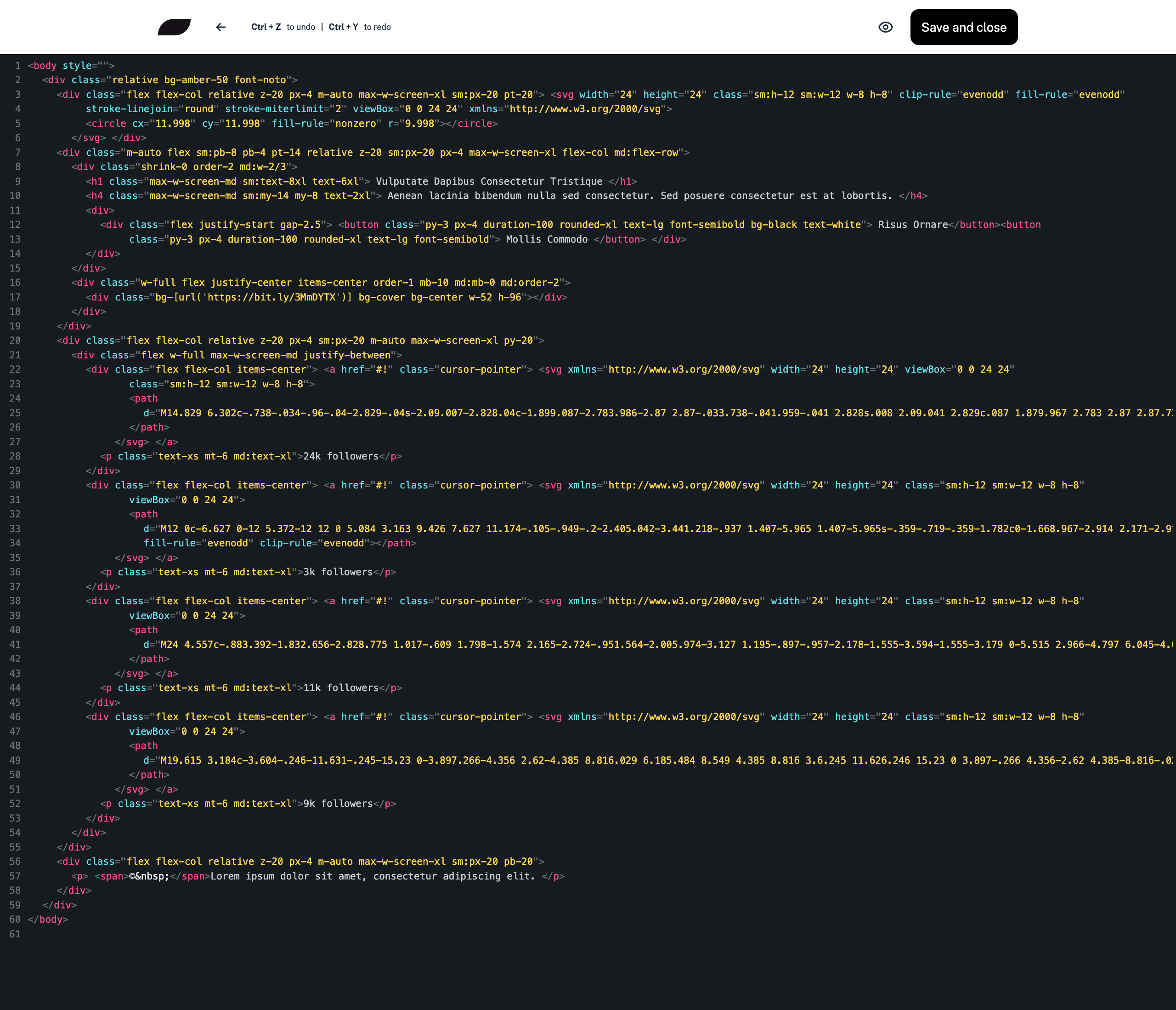 Хвоста - Tailwind 3 CSS Page и Component Builder медиа 3