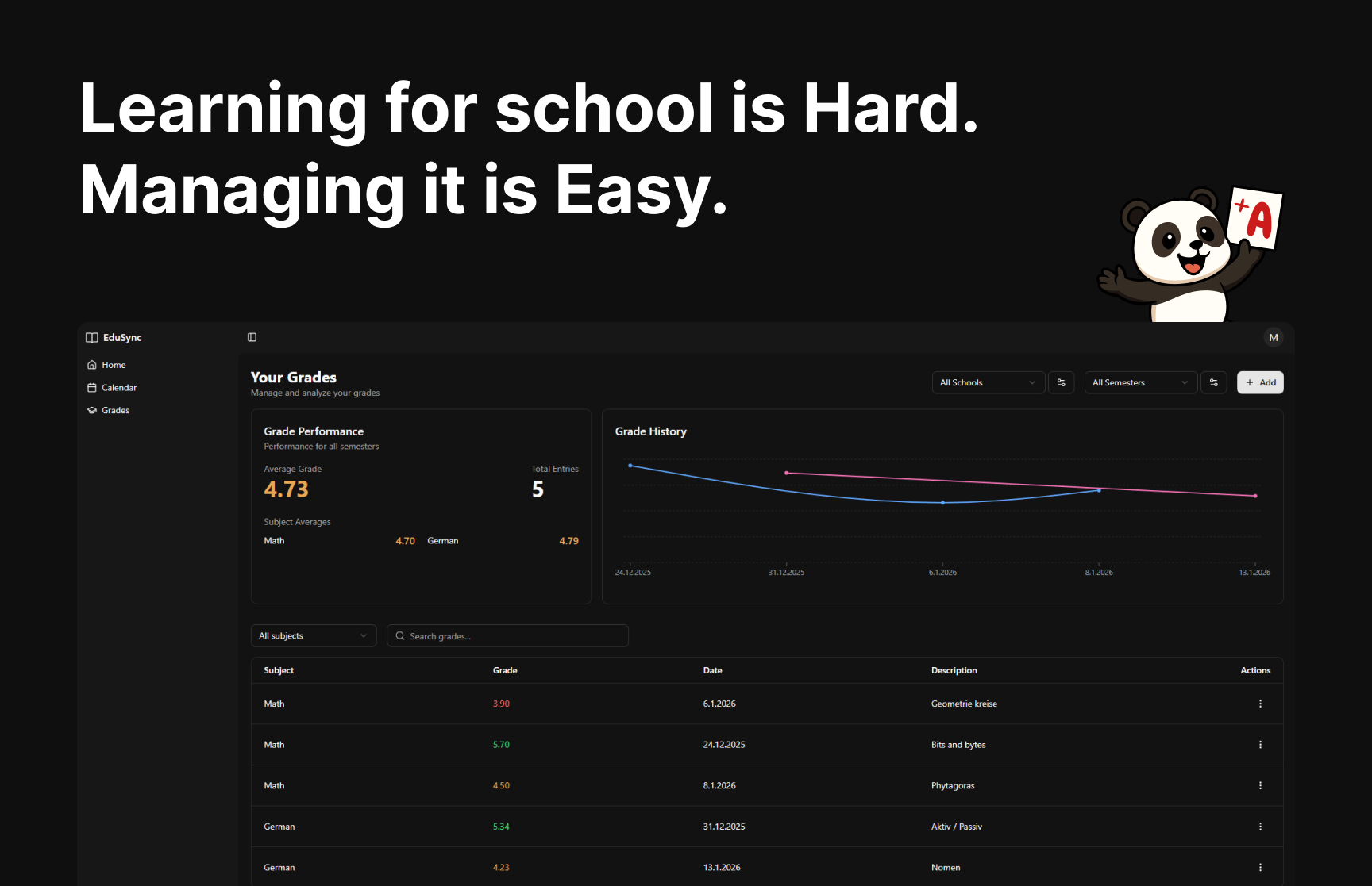 EduSync Grade Tracker & Deadline Manager gallery image