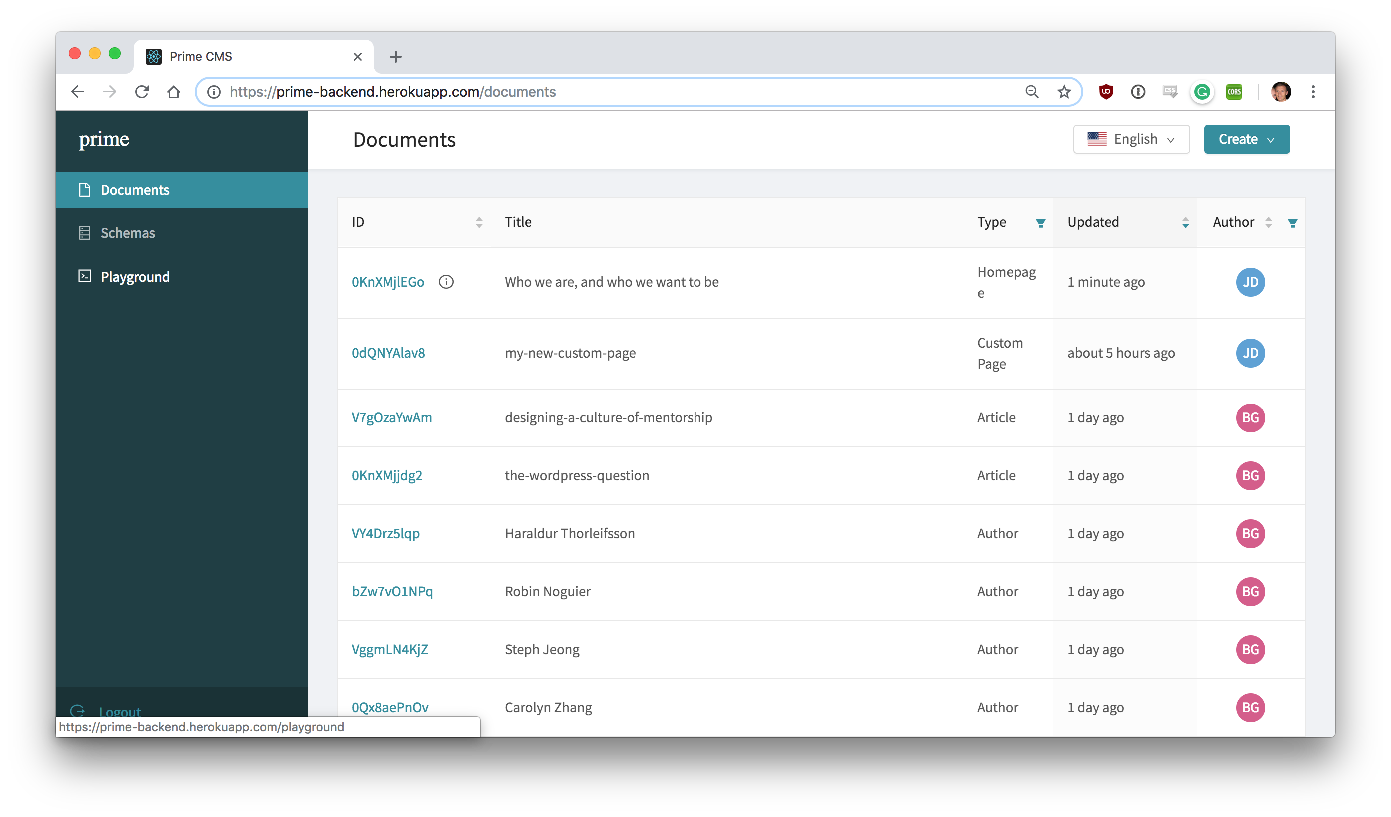 Prime CMS gallery image