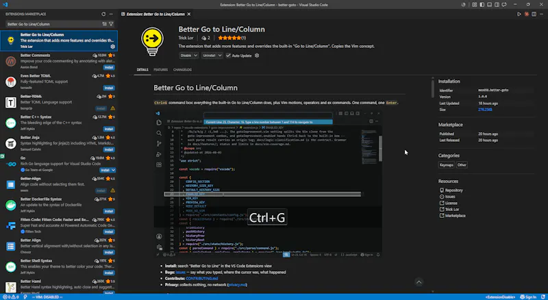 Better Go to Line/Column screenshot 3