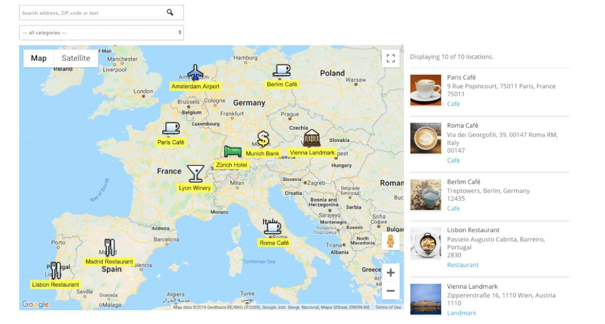 Mapa de Localização Multi Local do WordPress media 3