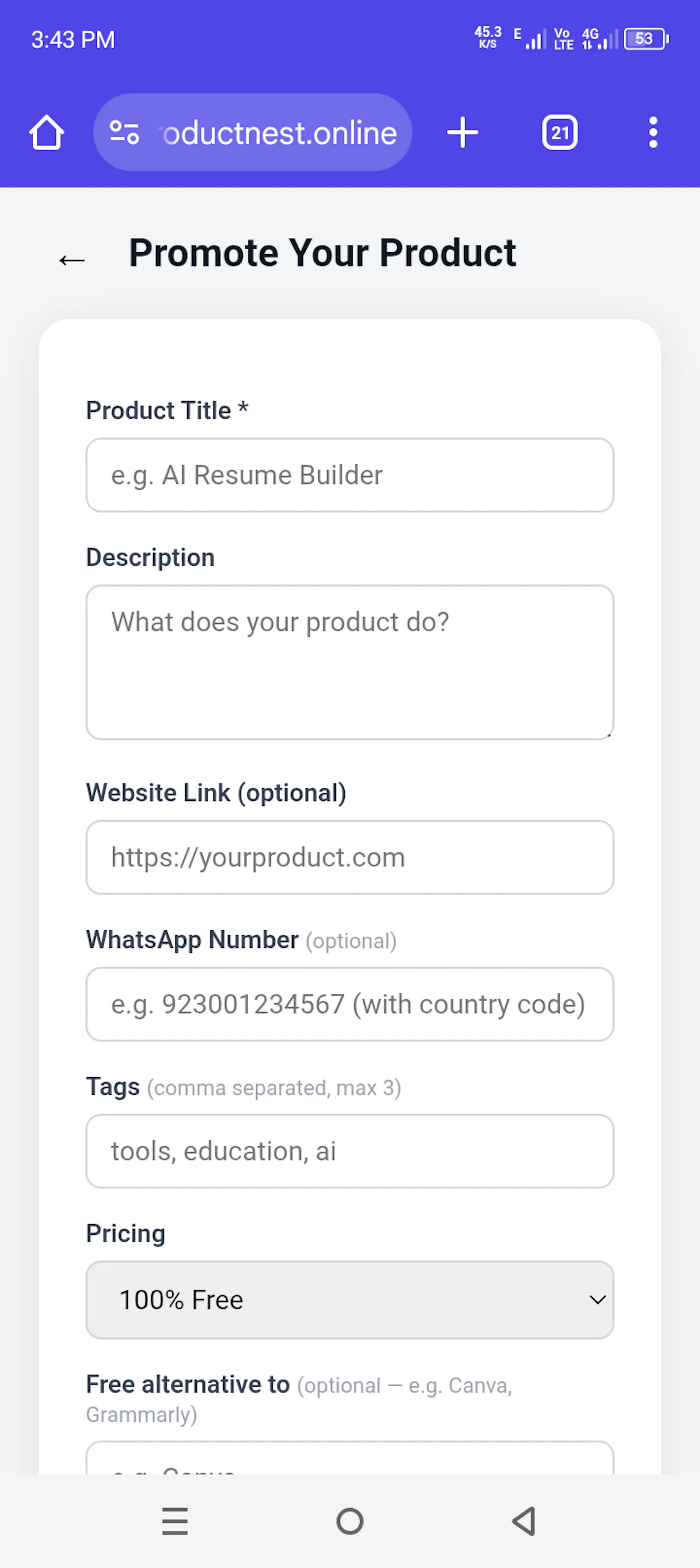 ProductNest — Web Directory screenshot 2