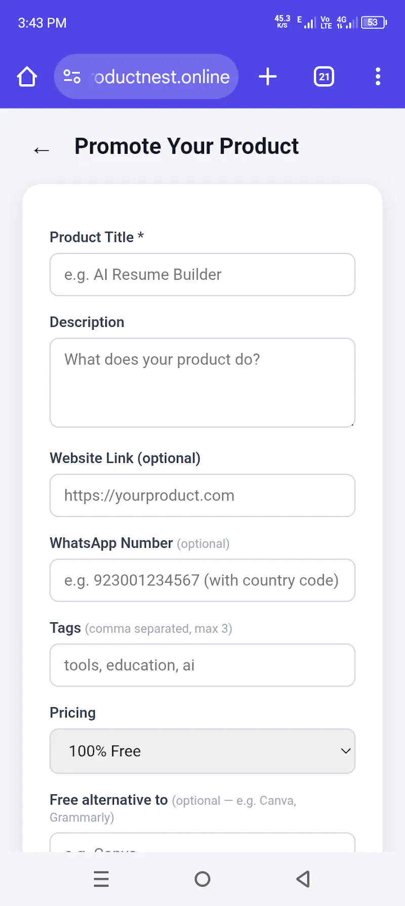 ProductNest — Web Directory screenshot 2