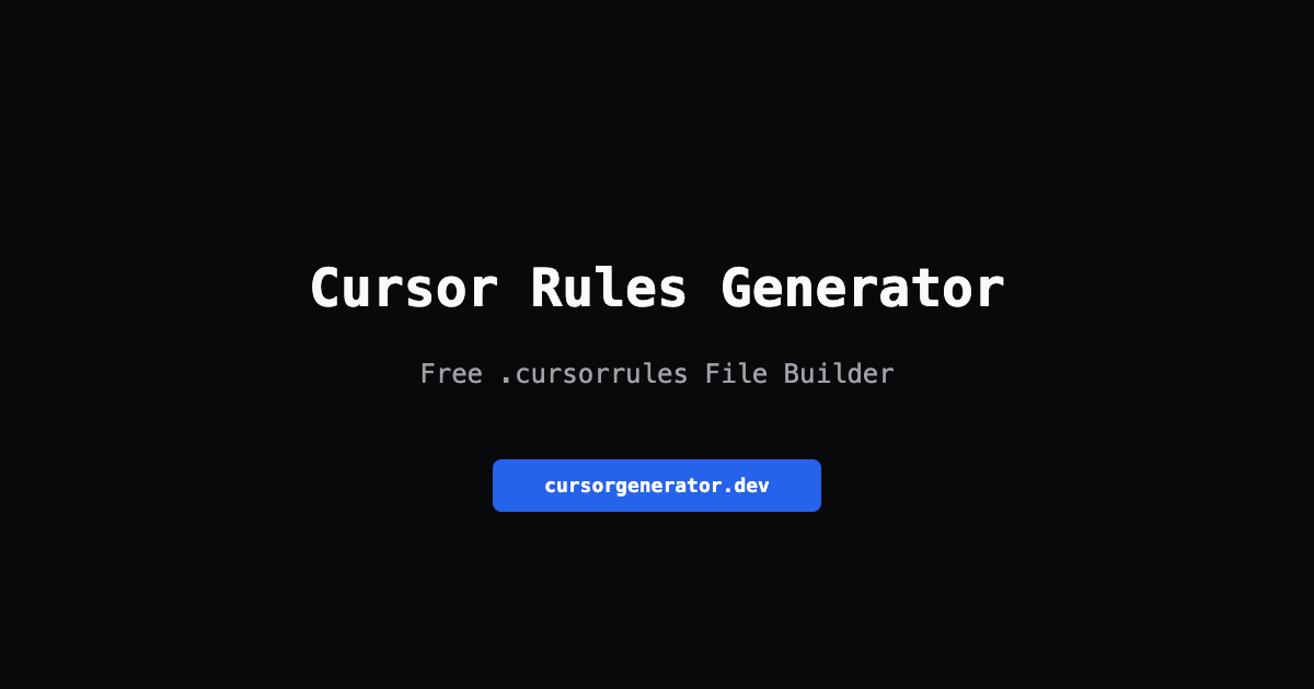 Cursor Rules Generator gallery image