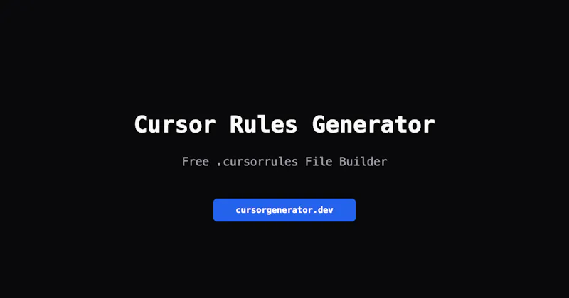 Cursor Rules Generator screenshot 1