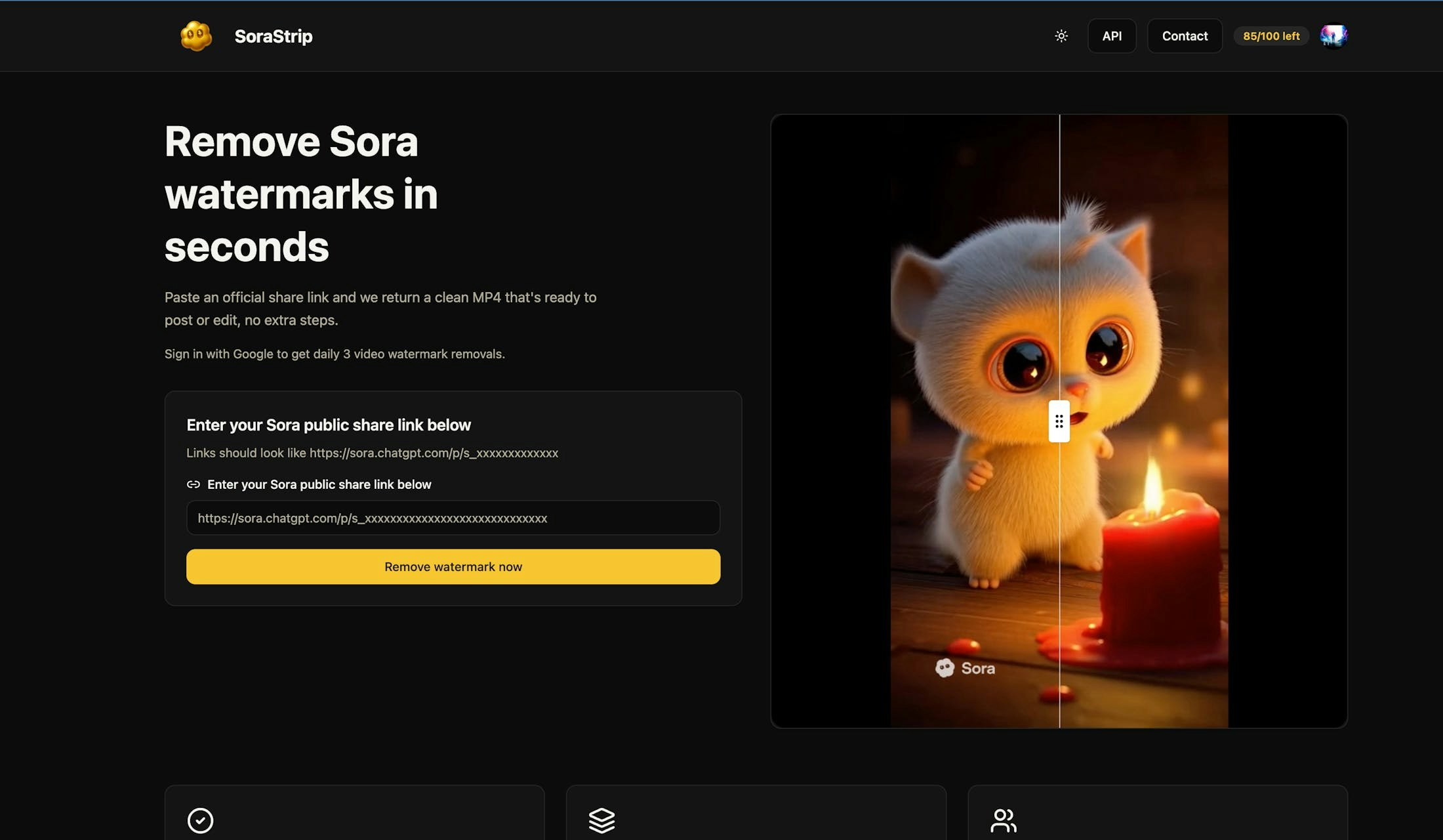 SoraStrip - Main product screenshot demonstrating key features and user interface