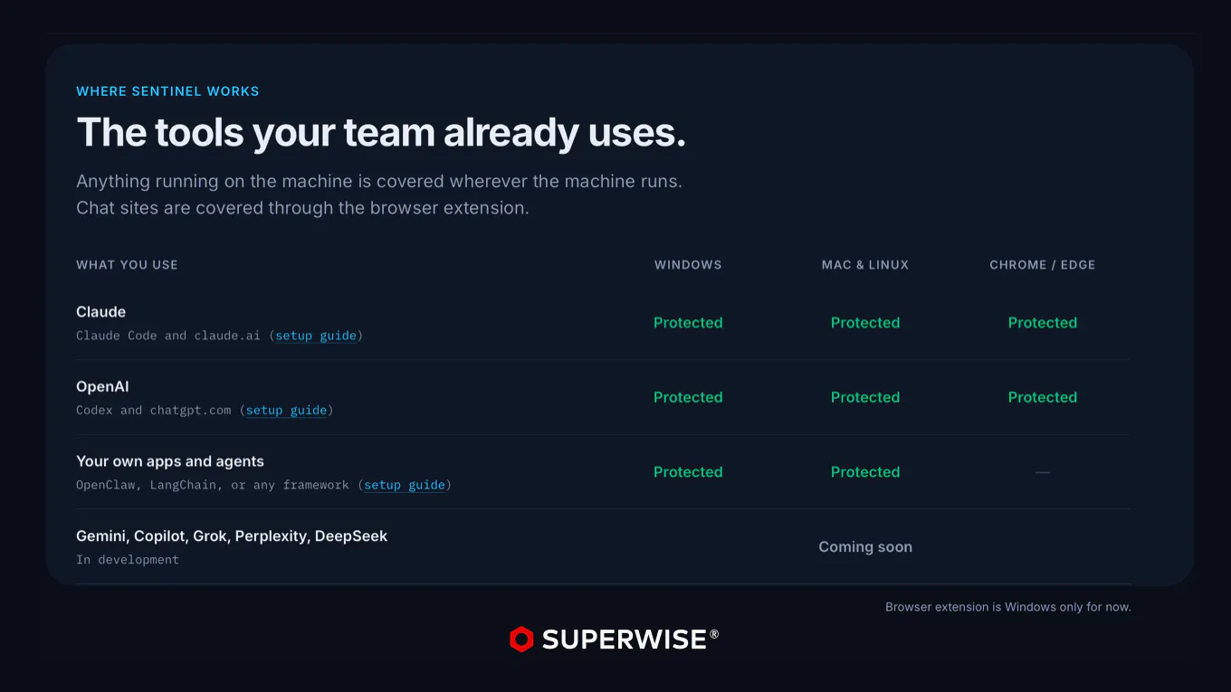SUPERWISE Sentinel gallery image