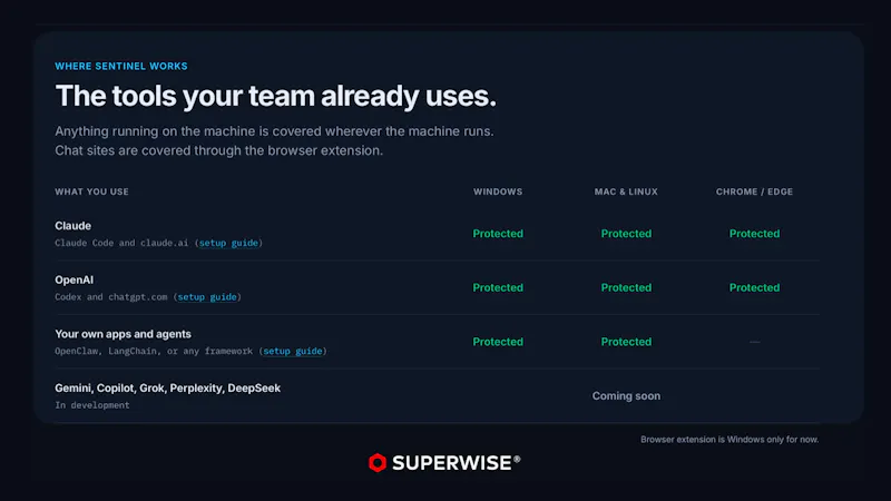 SUPERWISE Sentinel screenshot 3