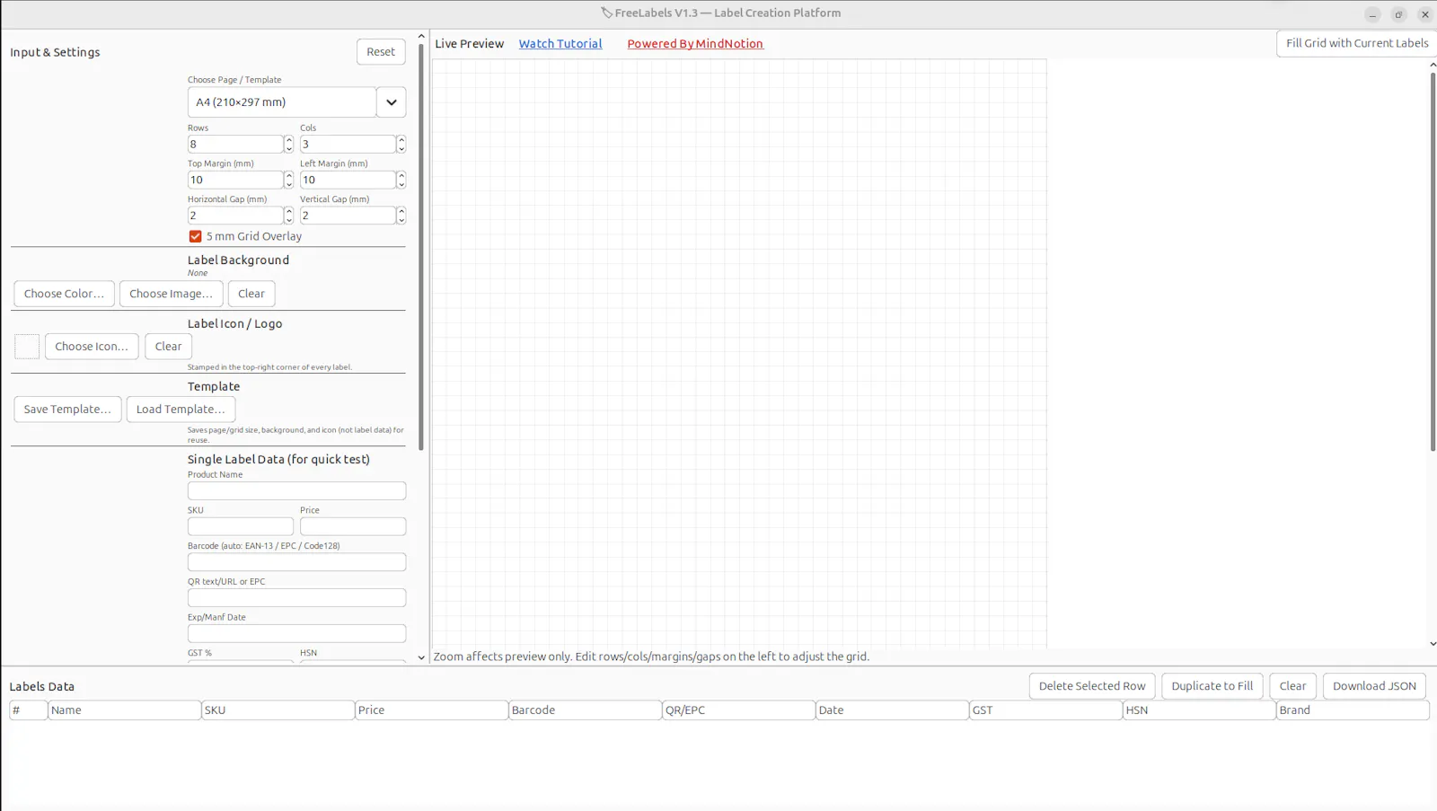FreeLabels Desktop screenshot 2