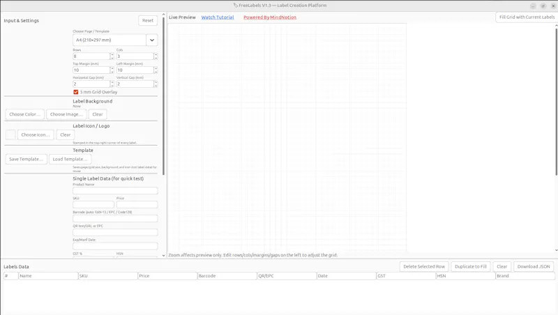 FreeLabels Desktop screenshot 2