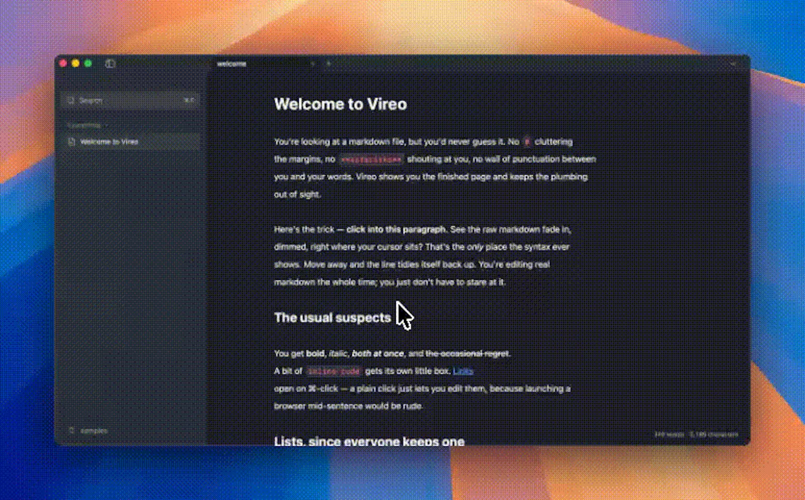 Vireo - Simple Markdown Editor for MacOS screenshot 3
