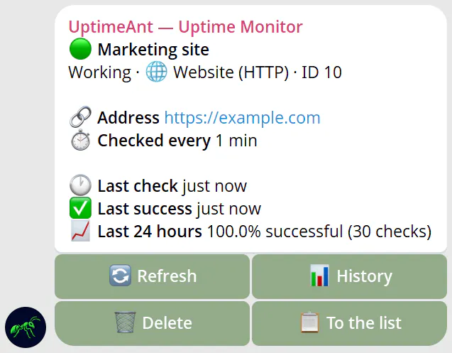 UptimeAnt gallery image