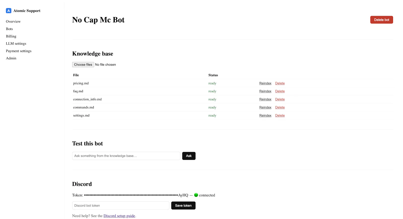 Atomic Support screenshot 2