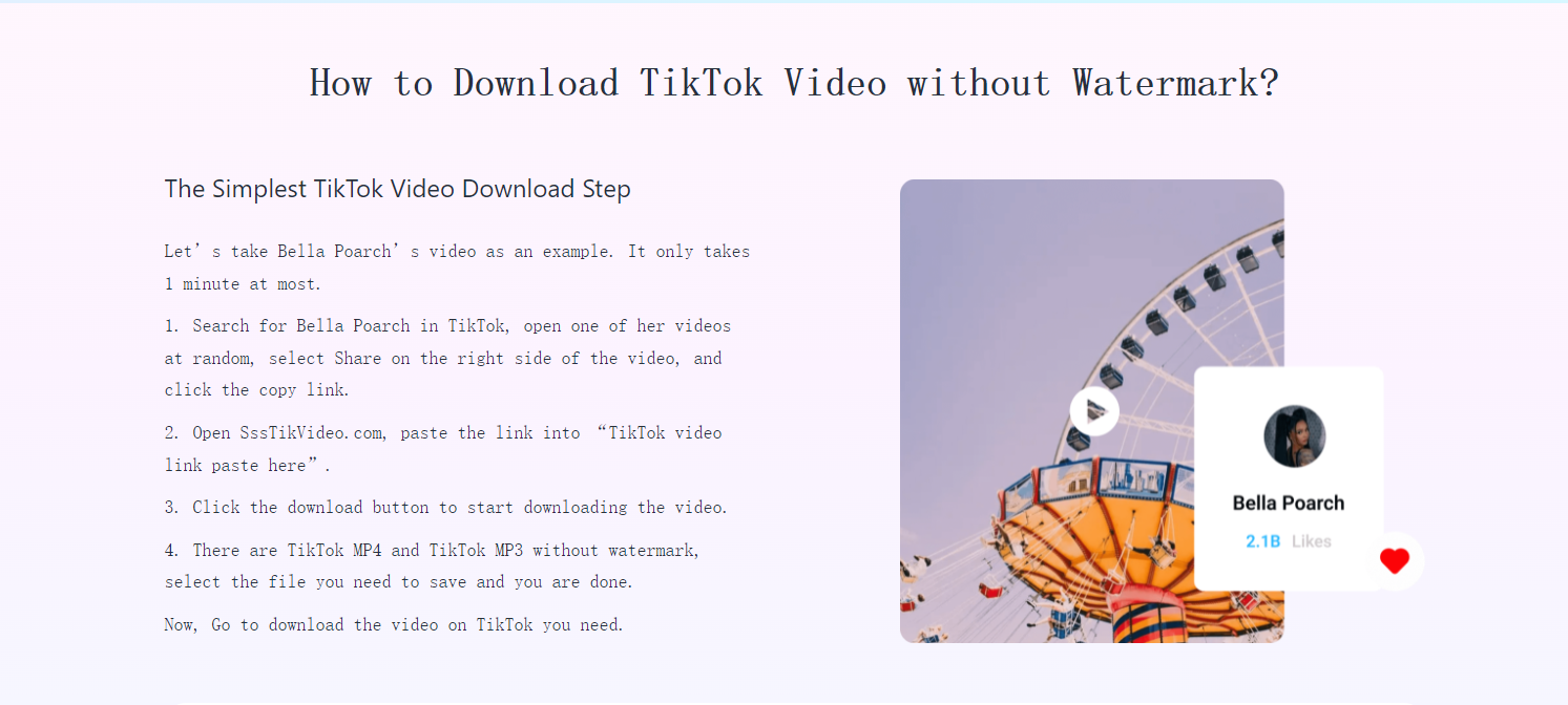 link download video tiktok no watermark