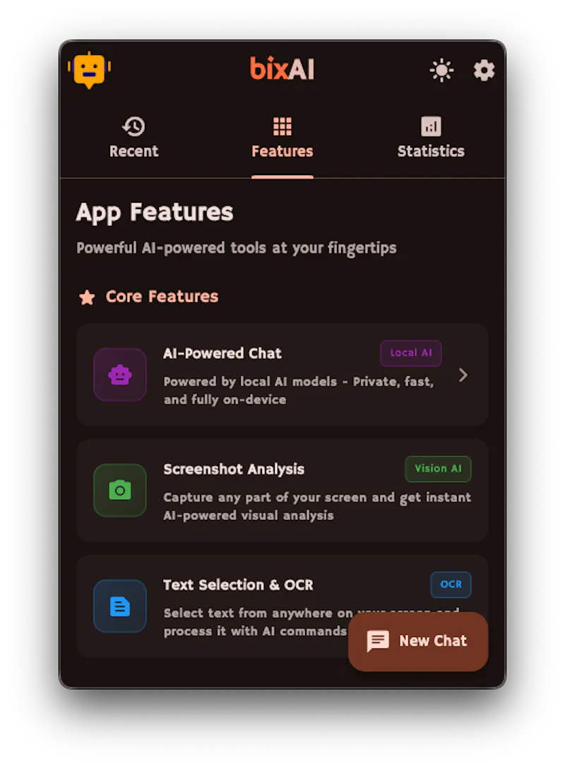 BixAI screenshot 2