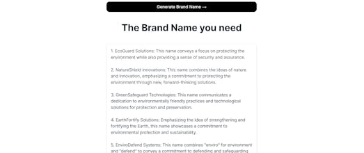 AI Name Generator gallery image