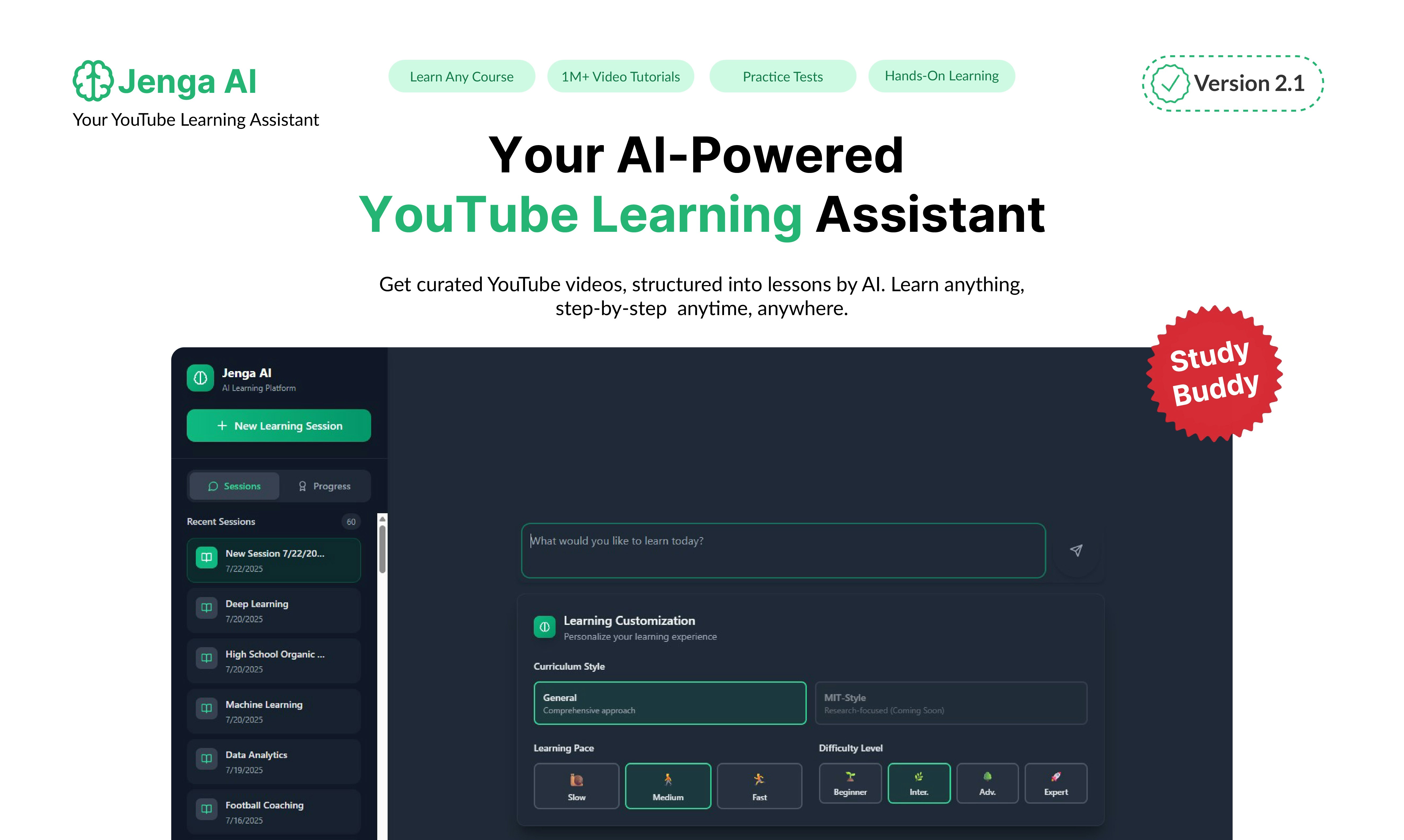Média Jenga ai - Assistant d'apprentissage YouTube 1