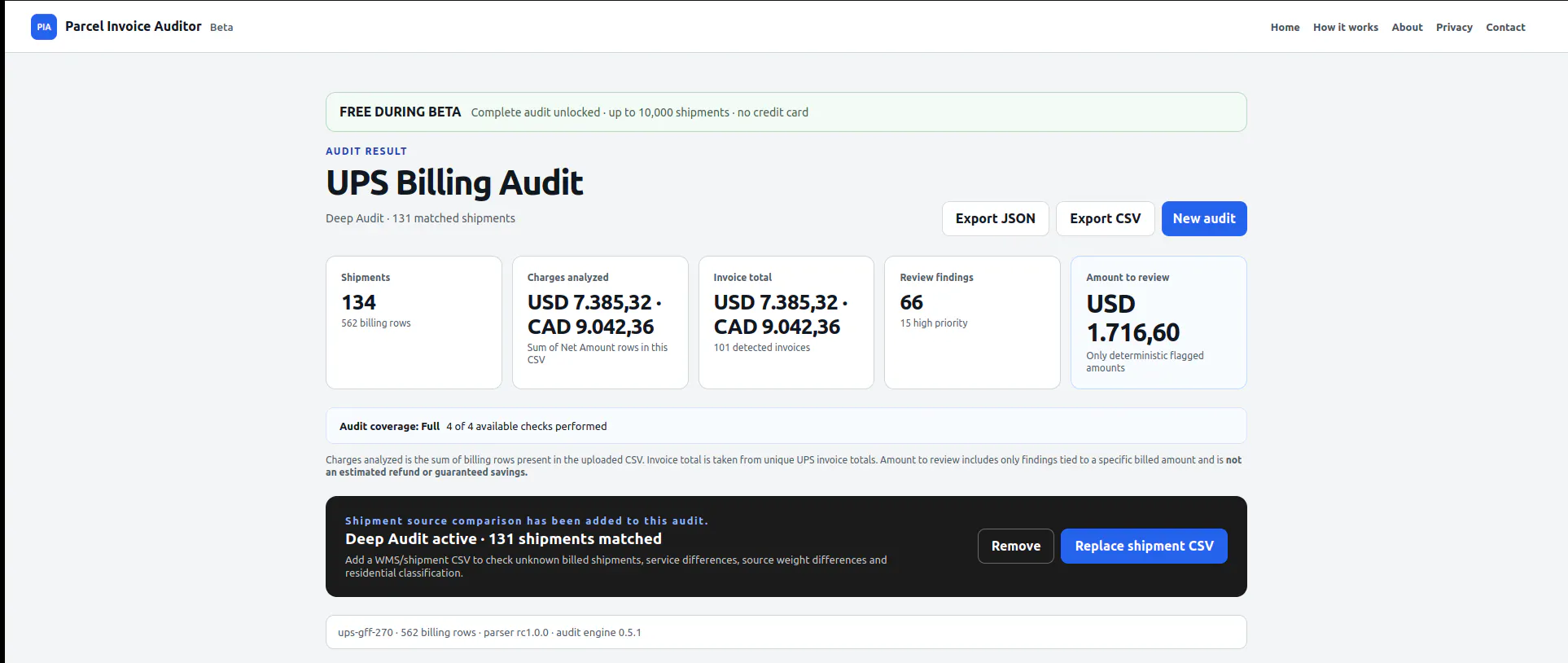 Parcel Invoice Auditor gallery image