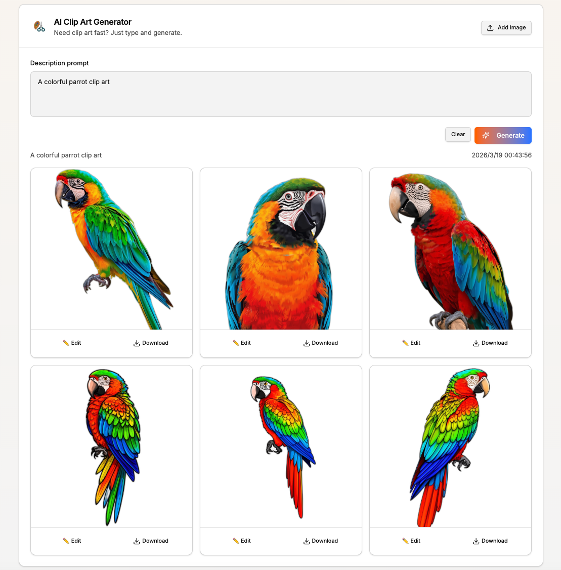 ClipArt AI gallery image