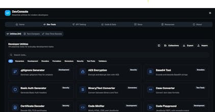 DevConsole gallery image