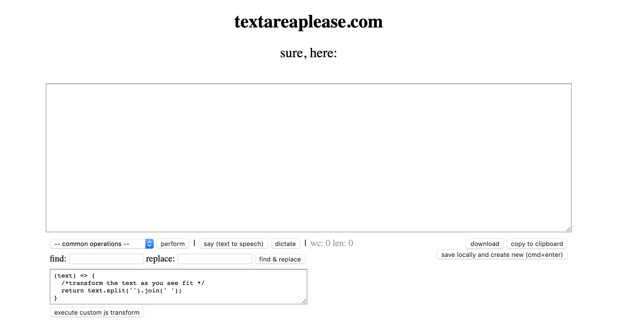 Textarea please gallery image