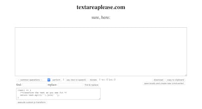 Textarea please gallery image