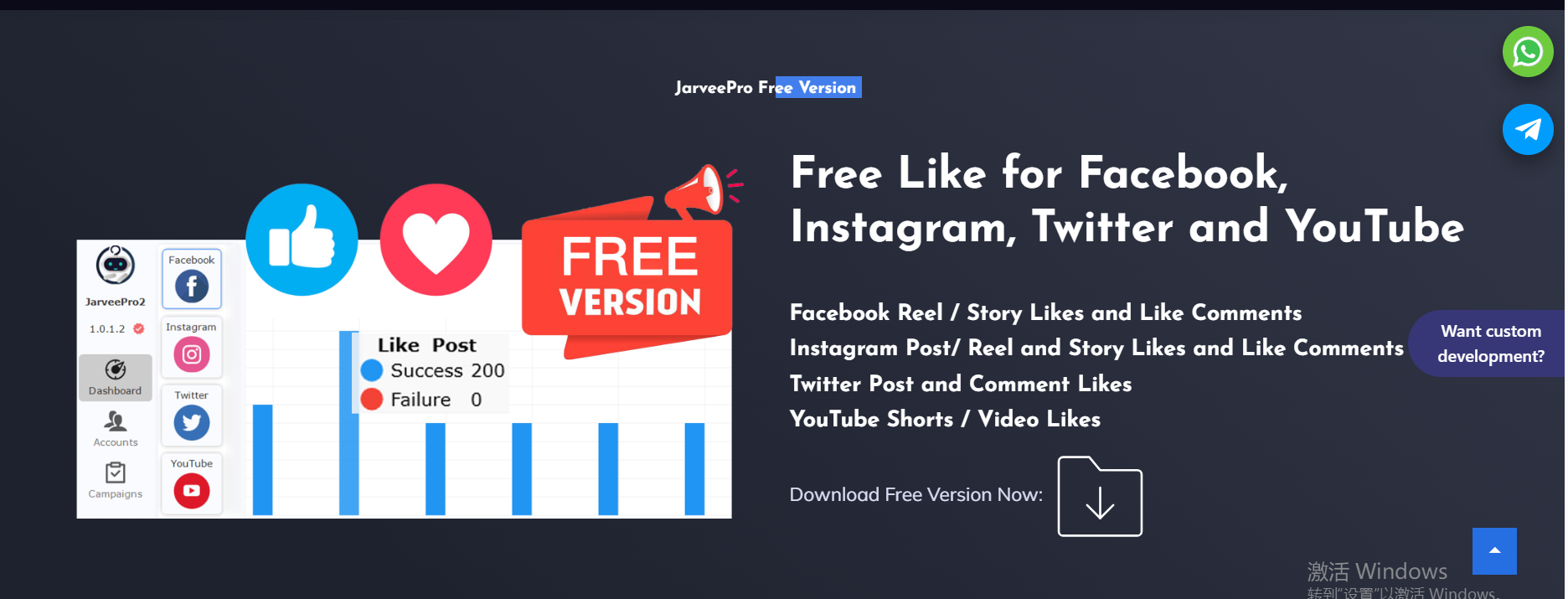 Jarveepro - Strumento di automazione dei social media - Automatizzare e ridimensionare i tuoi social media su tutte le principali piattaforme media 2